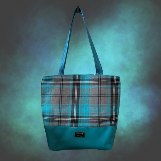 Blue Tartan Tote bag