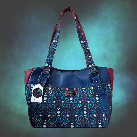 Floral Celestial snake Hiraeth handbag