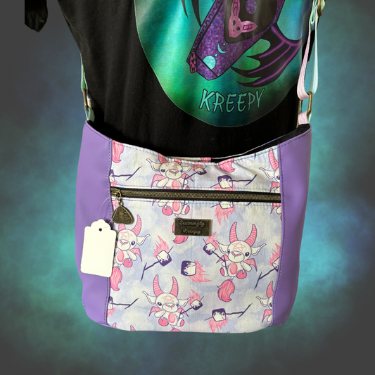 Cute Baphomet Crossbody hobo bag