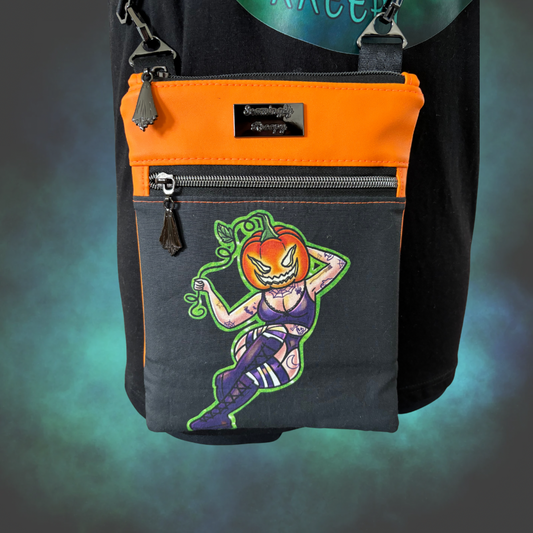 Pin-Up pumpkin small cross body bag